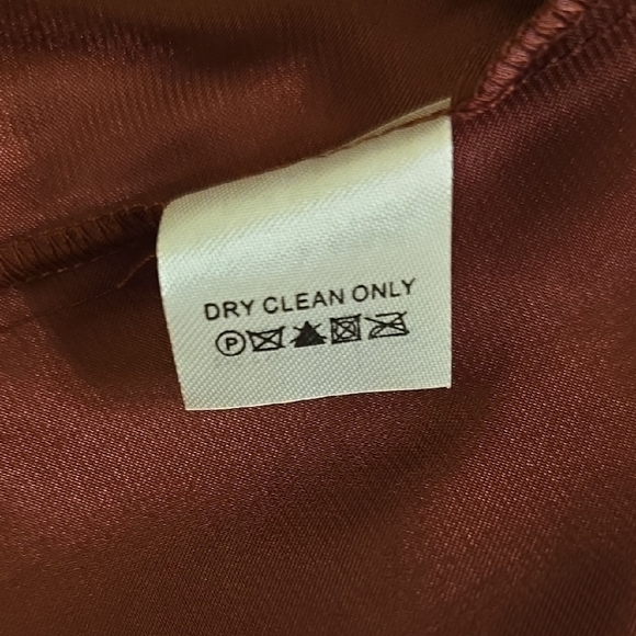 Laundry By Shelli Segal Brown and Orange Silk Sleeveless Midi Dress - Picture 12 of 14